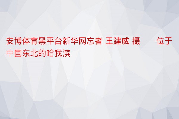 安博体育黑平台新华网忘者 王建威 摄　　位于中国东北的哈我滨